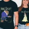 Beast and Beauty Matching Couple T-Shirts, His Beauty and Her Beast Shirts for Him & Her, Valentine's Gift