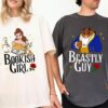 Disneyland Beauty and the Beast Couple Shirt - Bookish Girl and Beastly Guy Matching Tee
