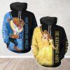 Valentine's Beauty and the Beast Couple Hoodie, Wild and Safe Couple Shirt