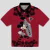 Mickey Mouse Atlanta Falcons Red Hawaiian Shirt, Surfing Aloha Shirt for NFL Fans