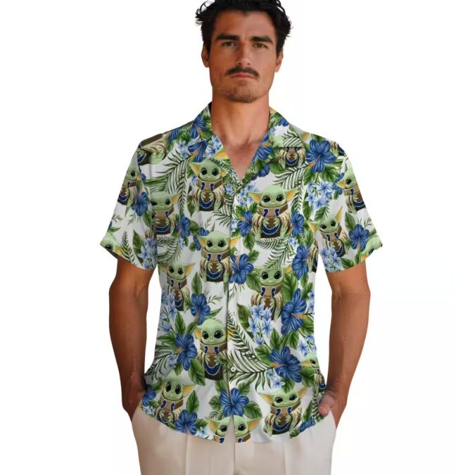 Indianapolis Colts Yoda Green Hawaiian Shirt – Summer Floral Palm Print
