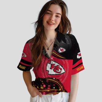 Kansas City Chiefs Football Hawaiian Shirt, Red Black Aloha Beach Outfit