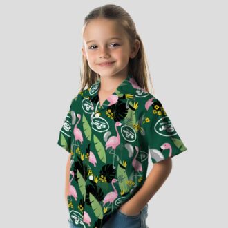 New York Jets Flamingo Hawaiian Shirt, Summer Vacation NFL Apparel for Fans