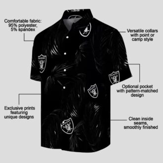 Limited Edition Las Vegas Raiders Hawaiian Shirt, Palm Leaf Tropical NFL Gear