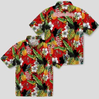 NFL Tampa Bay Buccaneers Aloha Hawaiian Shirt, Summer Tropical Toucan & Floral Print