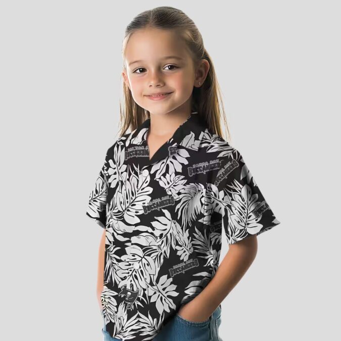 Tampa Bay Buccaneers Black Hawaiian Shirt, Monstera Leaf Tropical NFL Apparel