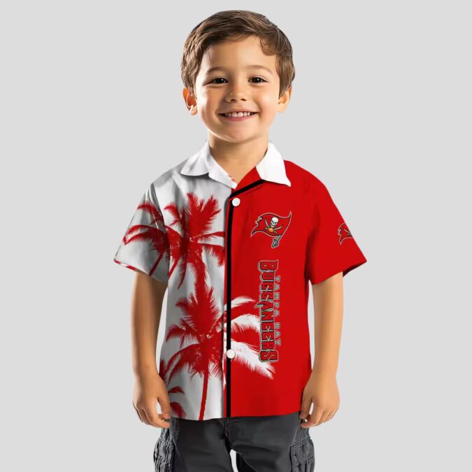 Tampa Bay Buccaneers Palm Trees Hawaiian Shirt, Red White NFL Shirt for Summer Vacation