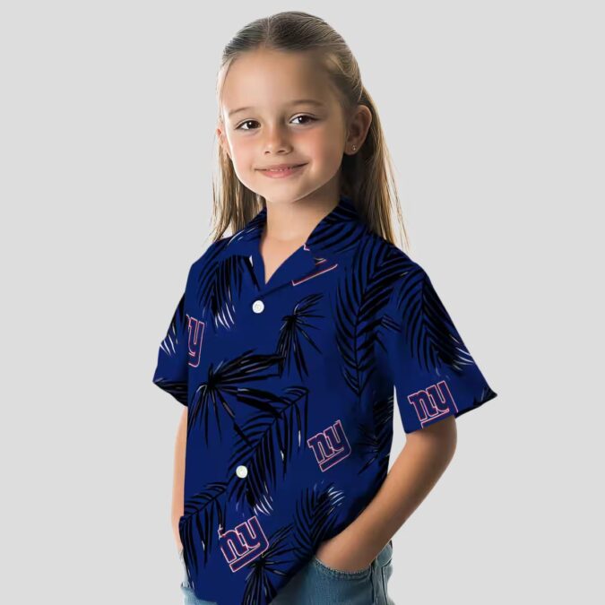 NFL New York Giants Palm Leaf Hawaiian Shirt, Tropical Beach Party Wear