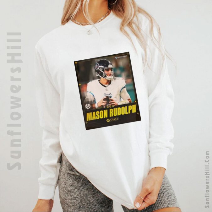 Pittsburgh Steelers QB Mason Rudolph Two-Year Contract Official Poster T-Shirt