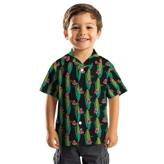 Boston Red Sox Aloha Black Green Hawaiian Shirt – Perfect for Summer, Beach & MLB Fans