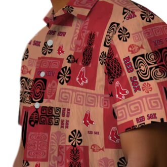Boston Red Sox Tribal Hawaiian Shirt - MLB Tropical Aloha Beachwear