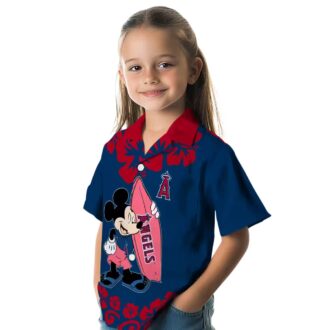 Limited Edition Los Angeles Angels Surfing Mickey Hawaiian Shirt - Summer Beach Style