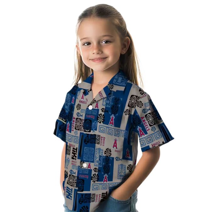 Shop Los Angeles Angels Tribal Hawaiian Shirt – Blue MLB Shirt for Summer