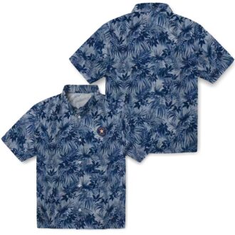 Houston Astros Leafy Pattern Blue Hawaiian Shirt – Official MLB Fan Apparel