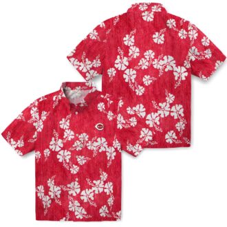 Cincinnati Reds Hibiscus Clusters Red Hawaiian Shirt – MLB Fan Gear for Summer