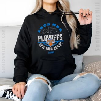 2025 NBA Playoffs New York Knicks T-Shirt – Official Fan Gear for Basketball Playoff Season