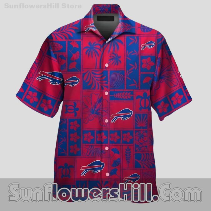 Buffalo Bills Red Accent Casual Shirt for Game Day Vibes Buffalo Bills Red Accent Casual Shirt for Game Day Vibes