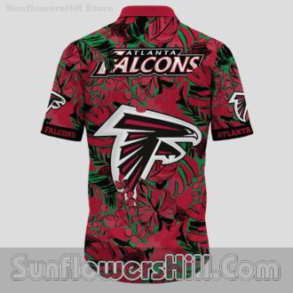 Atlanta Falcons Berry Floral Short Sleeve Casual Shirt for Father’s Day or Vacation