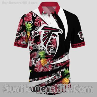 Atlanta Falcons Hibiscus Wave Short Sleeve Shirt for Fans and Weekend Chill