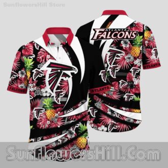 Atlanta Falcons Hibiscus Wave Short Sleeve Shirt for Fans and Weekend Chill