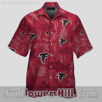 Atlanta Falcons Ocean Life Casual Shirt for Game Day or Cruise Vacation