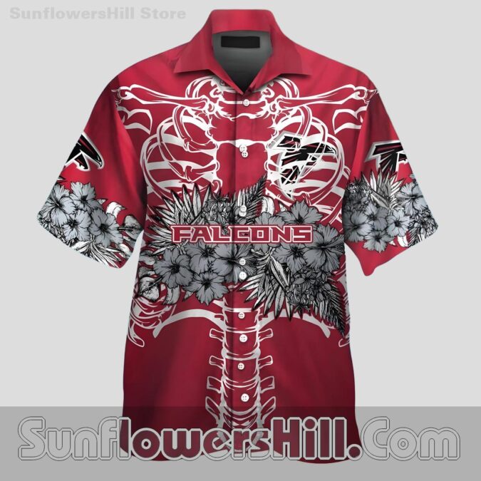 Atlanta Falcons Bold Spine Print Casual Shirt for Beach Days and Stadium Trips Atlanta Falcons Bold Spine Print Casual Shirt for Beach Days and Stadium Trips