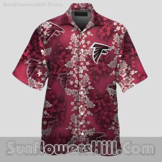 Atlanta Falcons Burgundy Aloha Shirt for Casual Fans and Family Trips