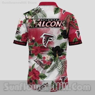 Retro Atlanta Falcons Aloha Flower Print Unisex Shirt for Vacations and Football Parties