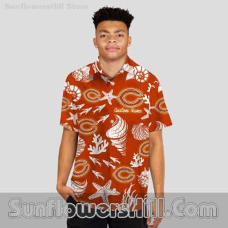 Chicago Bears Coastal Vibe Short Sleeve Shirt for Football Lovers