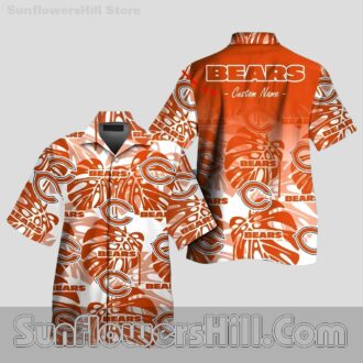 Chicago Bears Custom Name Palm Print Shirt for Superfan Style