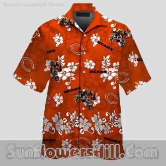 Chicago Bears Illustrated Mascot Relaxed Fit Shirt for Beach Trips