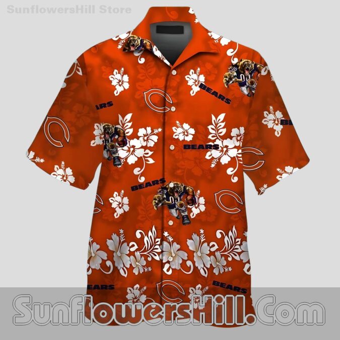Chicago Bears Illustrated Mascot Relaxed Fit Shirt for Beach Trips