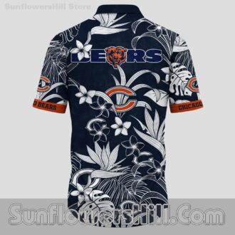 Chicago Bears Black Floral Button Up Shirt for Game Day Fans