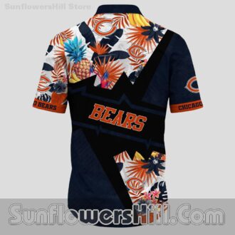 Chicago Bears Pineapple Floral Hawaiian Shirt for Beach Day Vibes
