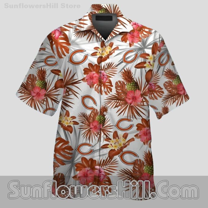Chicago Bears Tropical Bloom Hawaiian Shirt for Game Day Fans