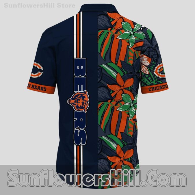 Chicago Bears Tropical Orchid Hawaiian Shirt for Game Day Fans