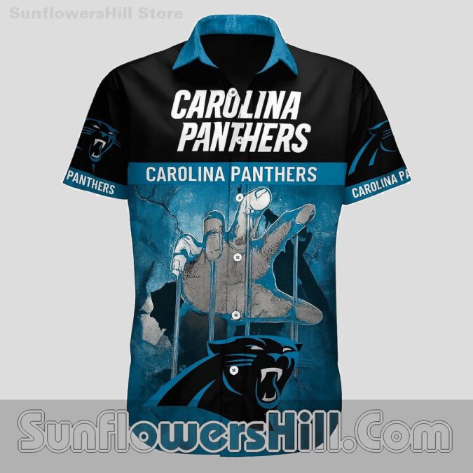 Carolina Panthers Blue Claw Button Up Shirt for Game Day Energy Carolina Panthers Blue Claw Button Up Shirt for Game Day Energy