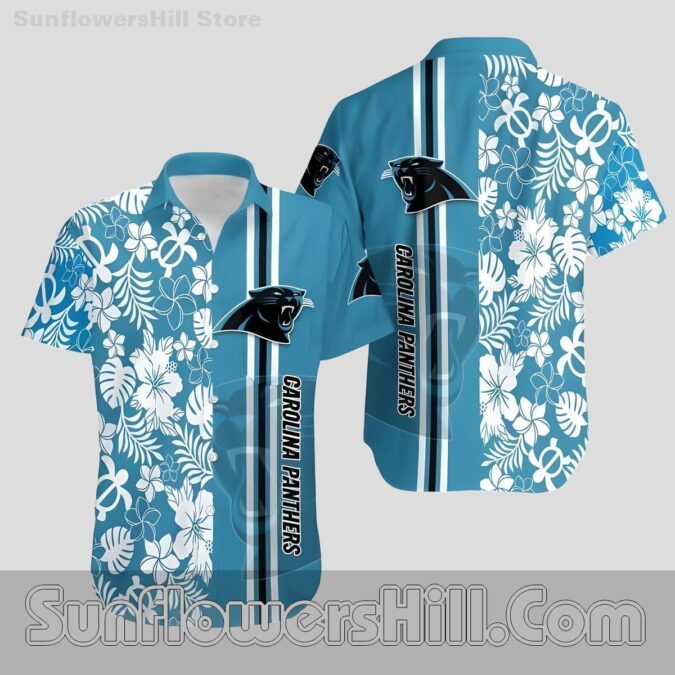 Carolina Panthers Bold Stripe Button Up Shirt for Game Day Vibes Carolina Panthers Bold Stripe Button Up Shirt for Game Day Vibes