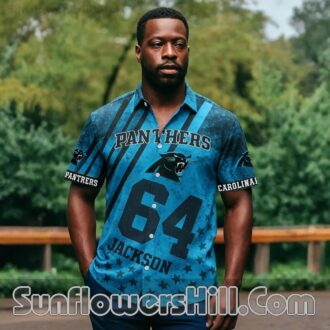 Carolina Panthers Custom Name & Number Casual Shirt for Football Weekends