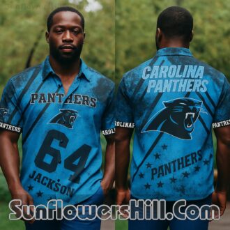 Carolina Panthers Custom Name & Number Casual Shirt for Football Weekends