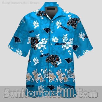 Carolina Panthers Floral Casual Shirt for Football Lovers