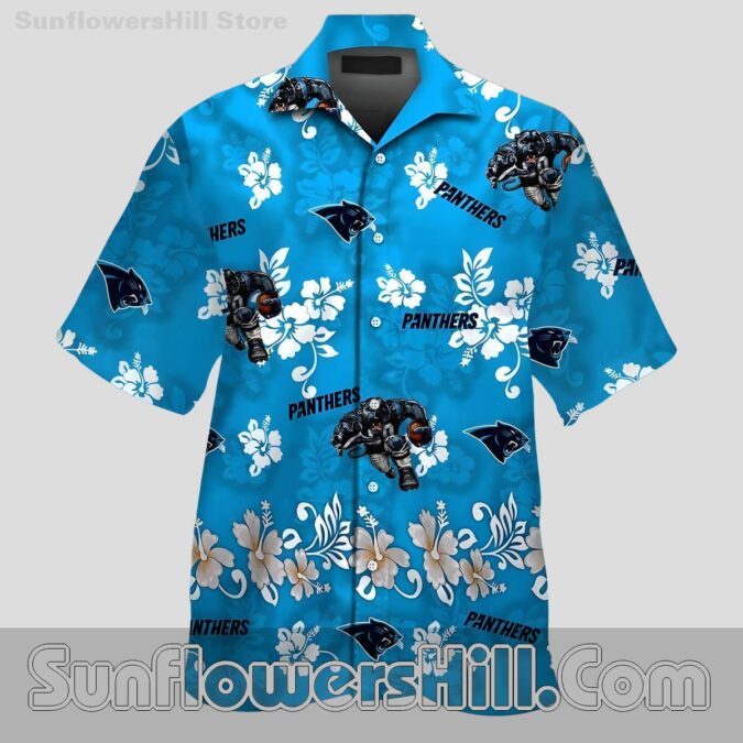 Carolina Panthers Floral Casual Shirt for Football Lovers