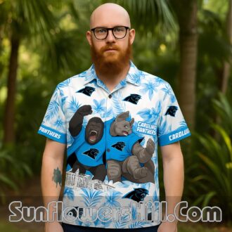 Carolina Panthers Gorilla Power Button Up Shirt for Game Day Fans
