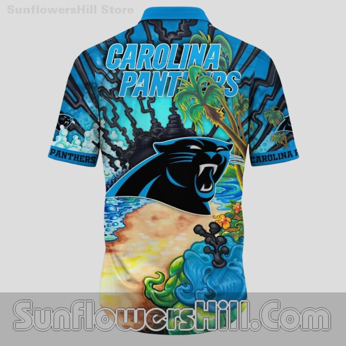 Carolina Panthers Lava Wave Button Up Shirt for Game Day Fun