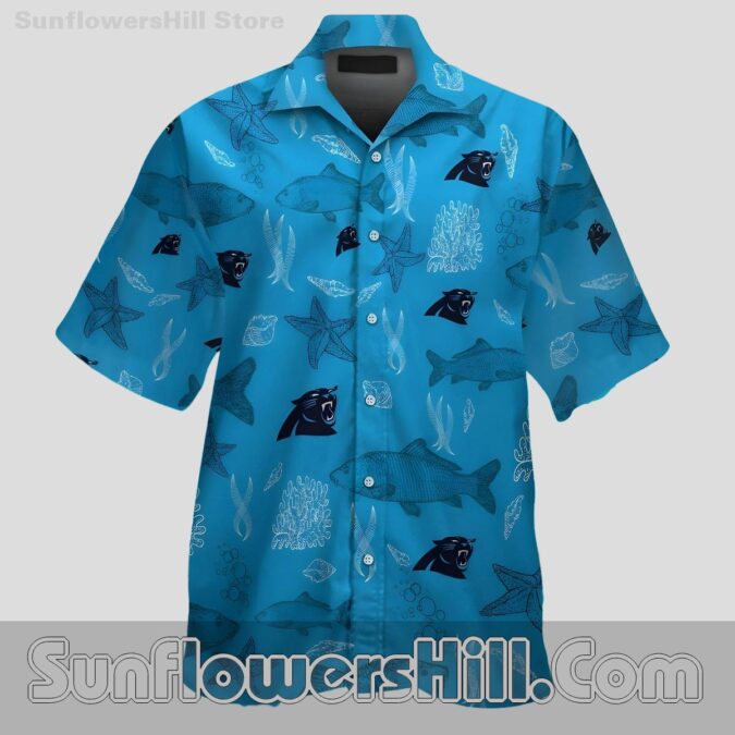 Carolina Panthers Ocean Reef Hawaiian Shirt for Beach Trip Fans Carolina Panthers Ocean Reef Hawaiian Shirt for Beach Trip Fans