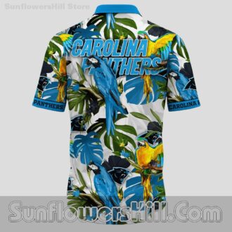 Carolina Panthers Parrot Print Hawaiian Shirt for Game Day Fans