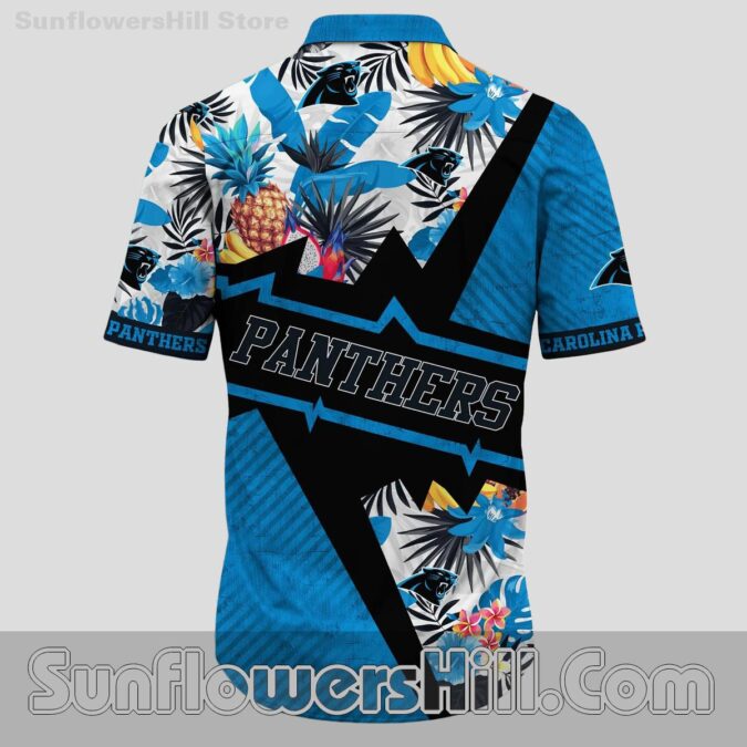Carolina Panthers Pineapple Burst Hawaiian Shirt for Beach Trips