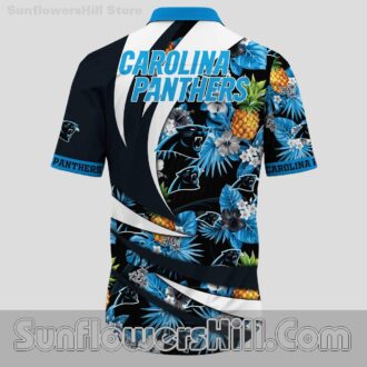 Carolina Panthers Pineapple Button Up Hawaiian Shirt for Beach Day Fans