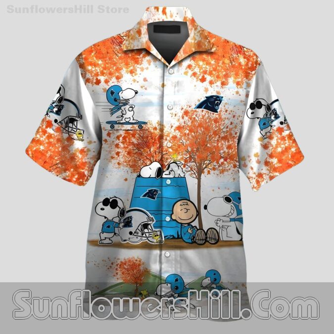 Carolina Panthers Snoopy Football Casual Shirt for Fall Tailgates Carolina Panthers Snoopy Football Casual Shirt for Fall Tailgates