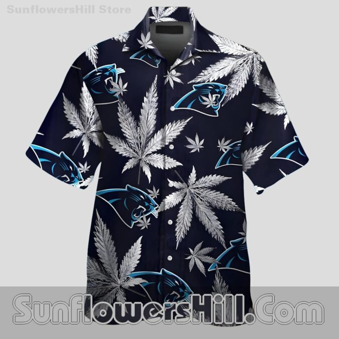 Carolina Panthers Tropical Leaf Casual Shirt for Summer Vibes Carolina Panthers Tropical Leaf Casual Shirt for Summer Vibes